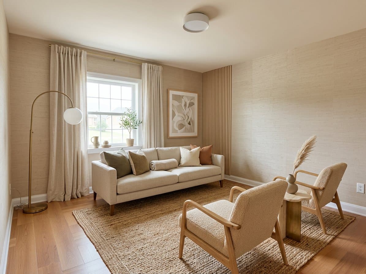 Living room rendered by Prova from a customer's photo